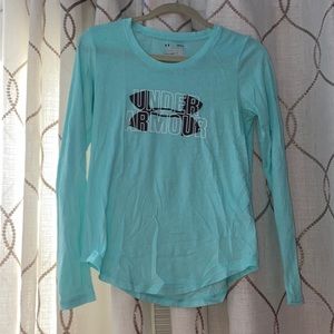 Under Armor blue long sleeve top